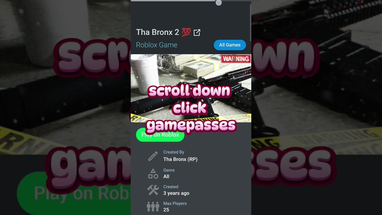 Tha Bronx 3 Game passes unlocked!!!  