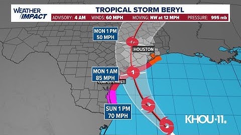 Tropical Storm Beryl tracker: See latest forecast track and models