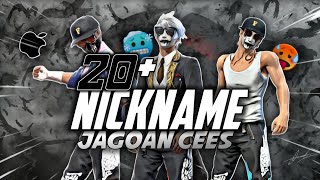 20  NICKNAME FF JAGOAN CEES 🥵‼️ NAMA FF BELUM PASARAN TERBARU 2023 ⁉️- FREE FIRE BATTLEGROUNDS 🇮🇩