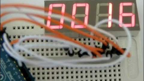 counter with 7 segment LED and Arduino