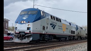 Railfanning Fairport, NY 4/20/2024 ft AMTK 46 (Read Desc)