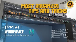 MAYA TIPS - Customise User Interface UI (All the Shortkeys)