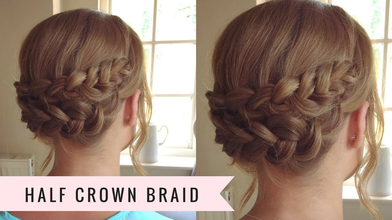 Half Crown Braid by SweetHearts Hair - YouTube