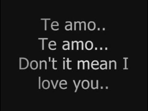 Rihanna - Te Amo Lyrics