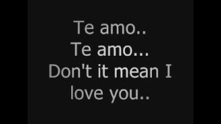 Video thumbnail of "Rihanna - Te Amo Lyrics"