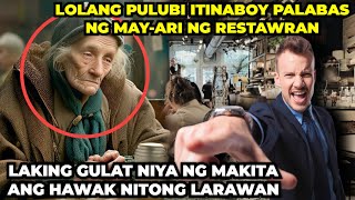 LOLANG PULUBI ITINABOY PALABAS NG MAY-ARI NG RESTAWRAN, GULAT SYA NG MAKITA ANG HAWAK NITONG LARAWAN