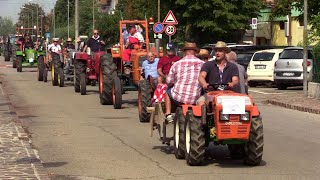 20° Raduno Trattori Rovereto s/S (MO) 2022 - Vintage/New tractors parade - FIAT, JD, Landini, NH...