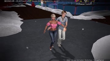 SL - CD_02 French JAVA - retro couple dance animation - for Second Life 3D game