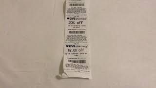 JUST FOR FUN VIDEO - WENT TO CVS TO BUY STUFF & GOT A RECEIPT ABOUT 4 FEET LONG & LIKE A SMALL TREE.