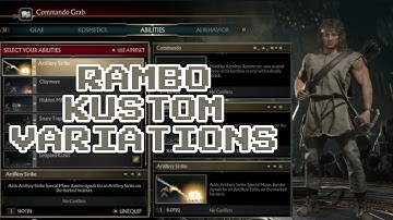Commando Grab & SylvesterStaZONE: Rambo Kustom Variations