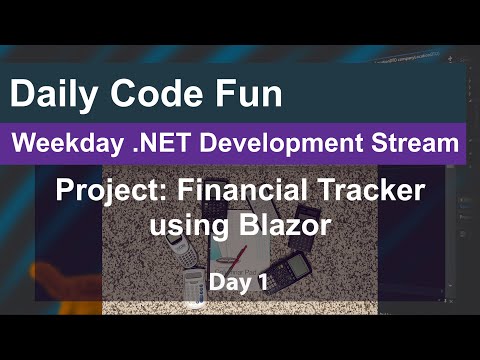 .NET Live Coding Session - Project: Financial Management App - Day 1