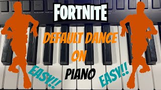 How to play the Fortnite default song on Piano!! FOR BEGINNERS! VERY EASY!!