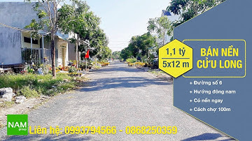 NHÀ XANH - BÁN NỀN KHU ĐÔ THỊ CỬU LONG HIM LAM, GẦN CHỢ, HƯỚNG ĐÔNG NAM, CẦN THƠ