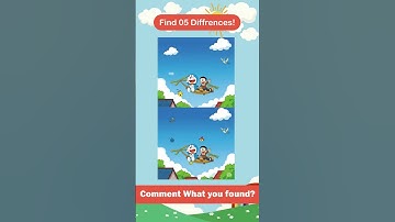 🔥 Spot the 5 Differences | Doraemon & Nobita Challenge 🧐✨