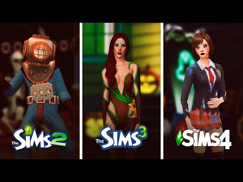 Видео: Хэллоуин в The Sims | Сравнение 3 частей