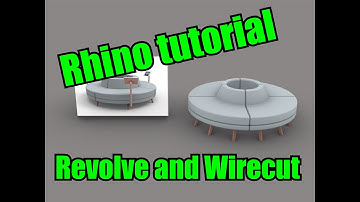 Rhino Tutorial [ENG] - Revolve and Wirecut - to make a sofa