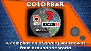 A compilation of analog shutdowns from around the world (multiple POVs)
