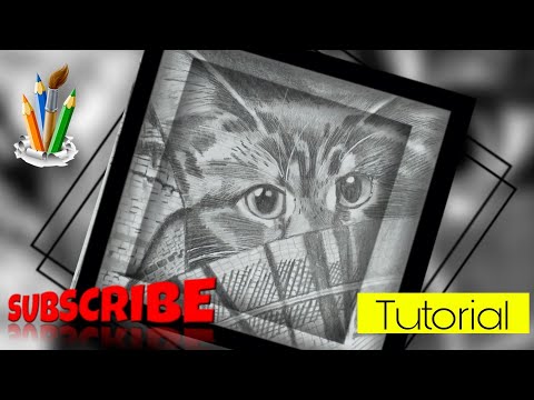 Cat sketch | Cat sketch with graphite | Toshika art studios