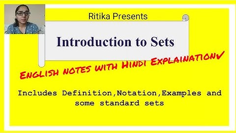What is a Set? Introductory video on SET THEORY.