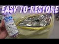 The BEST and EASIEST way to restore the headlights on your car! diy auto repair