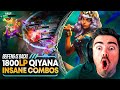 1800LP Qiyana SUPER SERVER SMURFING *UNBELIEVABLE COMBO’S*