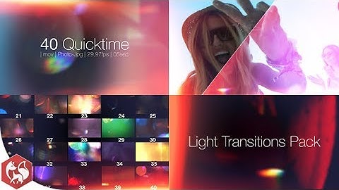 Transitions Light Leaks Pack -  Motion Graphics Transitions Light videohive