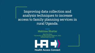 Improving data collection and analysis techniques to increase access to family planning services
