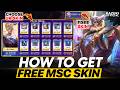 HOW TO GET FREE MSC SKINS FOR FREE | BAXIA MSC PASS SKIN EVENT