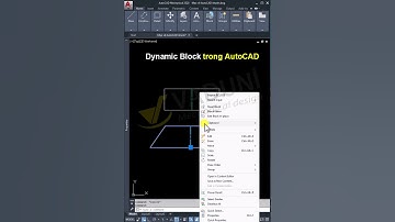 Dynamic Block | Cách tạo Block động trong AutoCAD - Phần 4