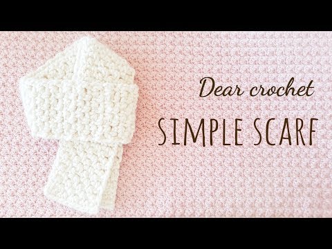 [디어코바늘5만명 이벤트 포함]심플하고 깔끔한 목도리 뜨기 (cochet simple scarf)