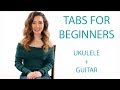 How To Read Tabs for Beginners -Guitar/Ukulele Play Along Exercises