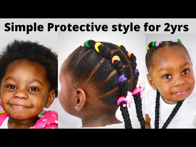 Fun protective hairstyle for kids! Follow us for more kid friendly hai... |  TikTok