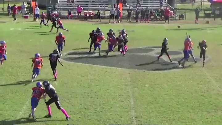 Garrett Valentine 2015 Pop Warner Jr Midget highli...