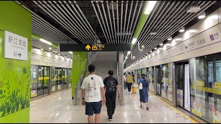 Line 2 Jingan Temple Station｜Metro Tour Subway  Shanghai   Walk 4K｜Subway Station｜Line 10 ｜Line 14