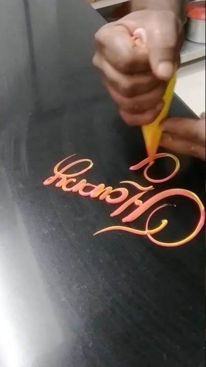 The Best Cake Writing Compilation On 2023 | Cake Writing Calligraphy | Writing Model | #shorts #cake