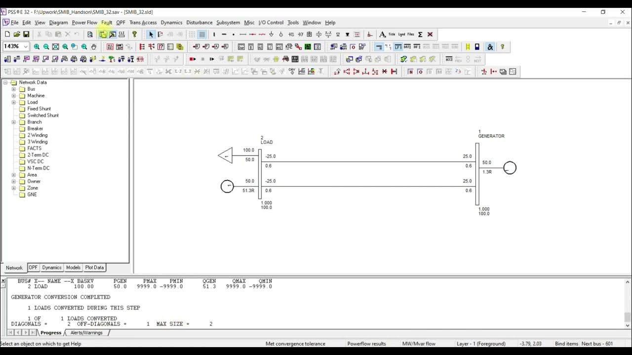 Basic Power System Analysis Using PSSE Session03 Part1 YouTube
