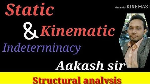 Static and kinematic  indeterminacy  (lecture 5)