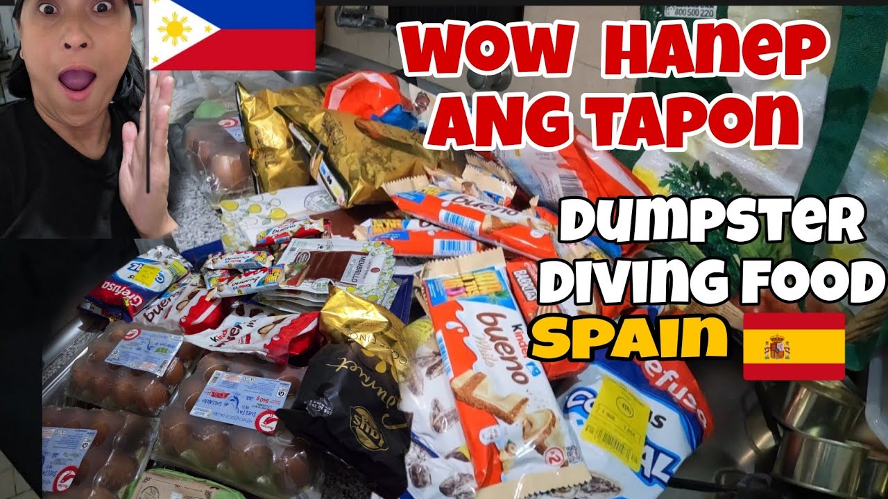 Sa basura kami kumukuha ng aming makakain |free food | dumpster diving 