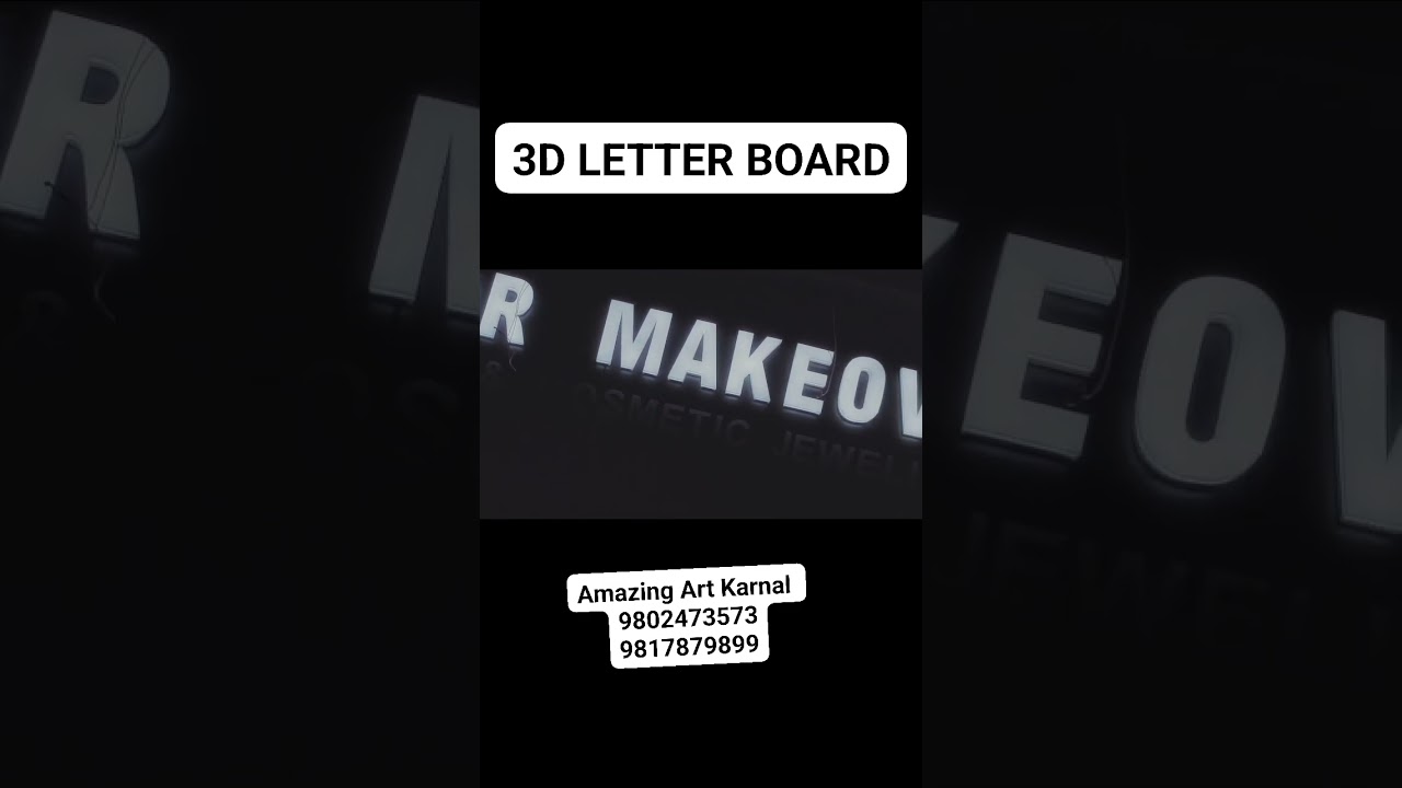 3D LETTER BOARD || BEST PRICE || AMAZING ART KARNAL