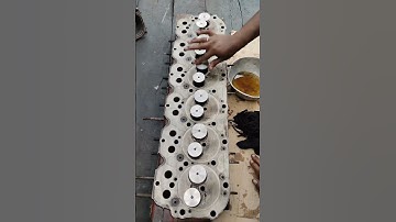 amazing technique of engine valve spring lock #engine #mechanic #skills #viral #viralshorts