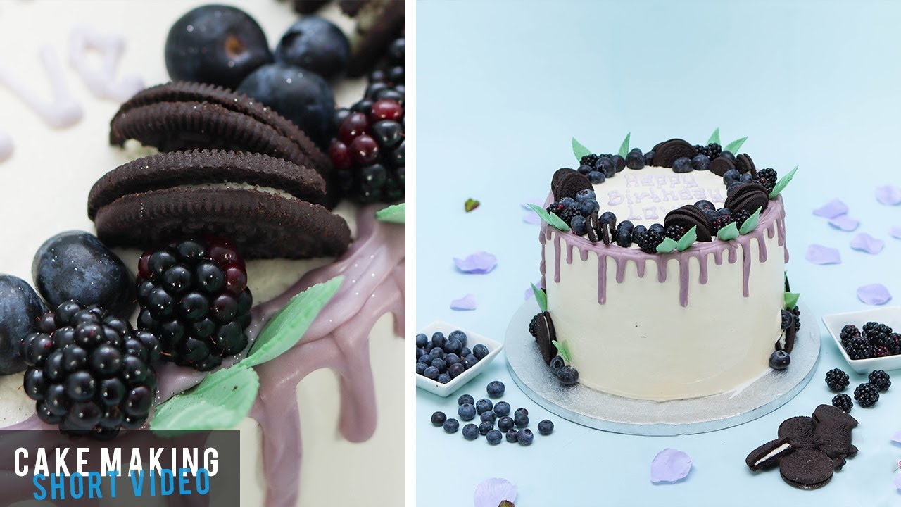 Blueberry Drip Cake YouTube