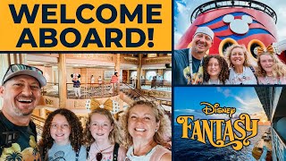 Disney Fantasy Embarkation Day | Disney Cruise Vlog Day 1 | Kids & Teen Club Tour | Animators Palate