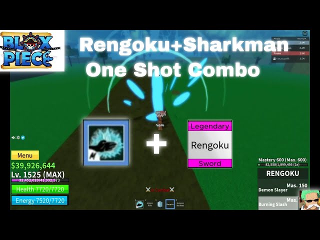 Combo Dark + Rengoku  Blox Fruit 