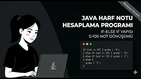 Java Harf Notu Hesaplama Programı | If-Else If Yapısı | 0-100 Not Dönüşümü