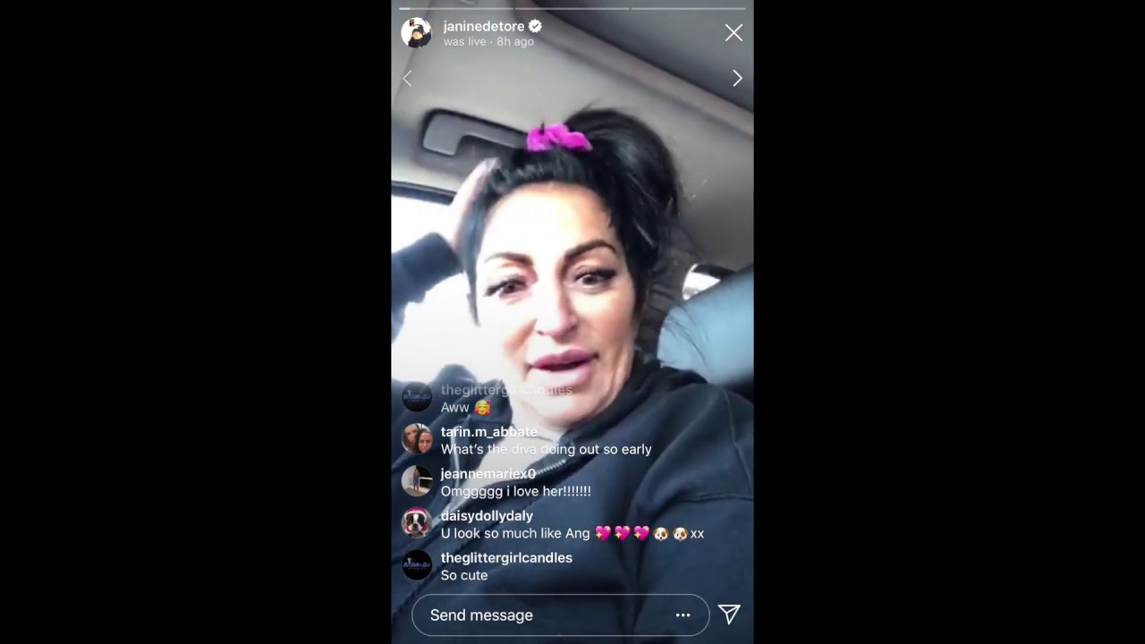 Janine Detore LiveStream & Never Before Seen Video of Big Ang! Pt.1