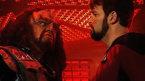 Riker gains the respect of the Klingons | Star Trek TNG