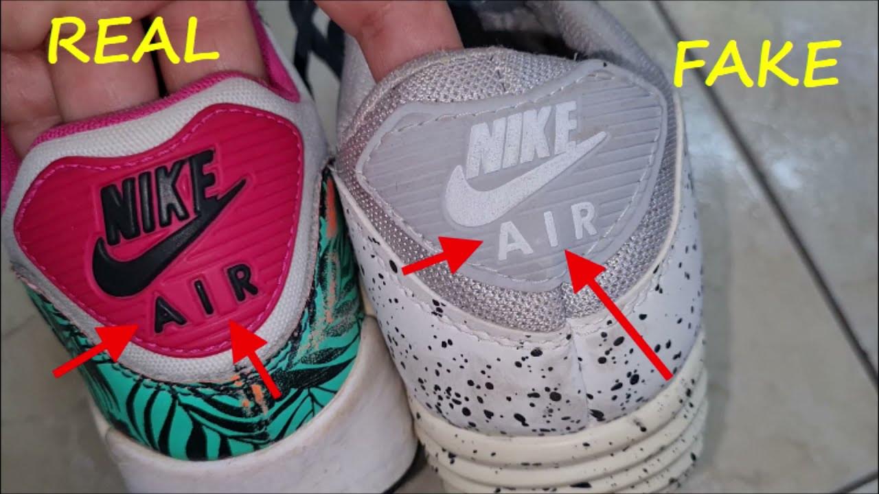 Nike Airmax 90 SE real vs fake review. How to spot fake Nike air max 90  sneakers 