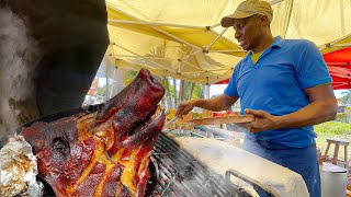 SHOCKING Pig Head Jerk! | Jamaican Street Food Tour