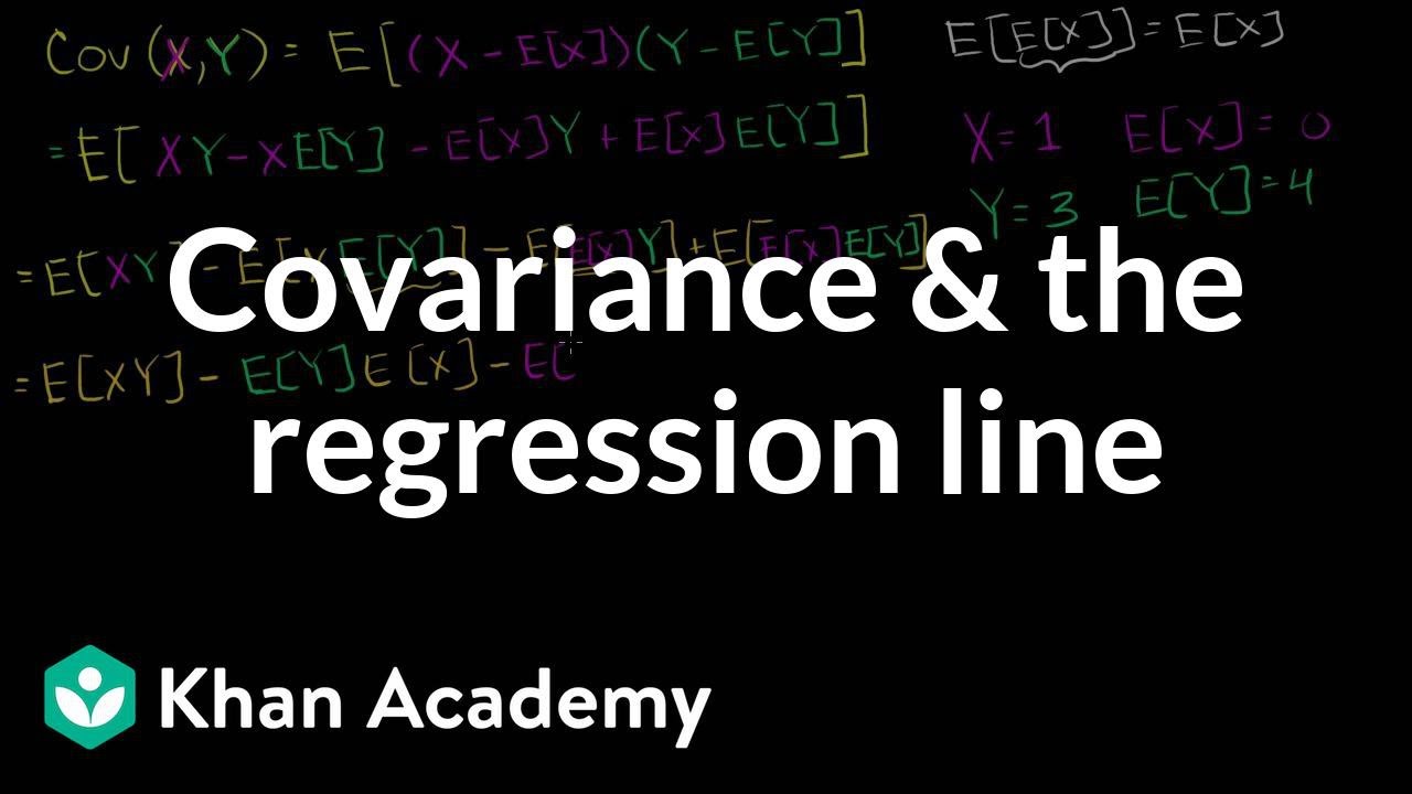 Covariance and the Regression Line