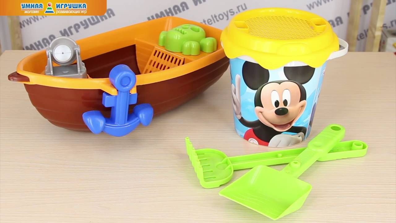 Игровой набор для песка «Лодка» Mickey (Smoby)